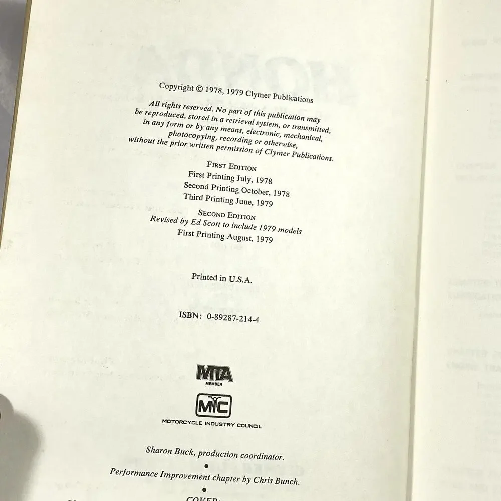 Clymer Honda ATC70 110 Single 1970-1979 Service Repair Manual Three Wheeler M322